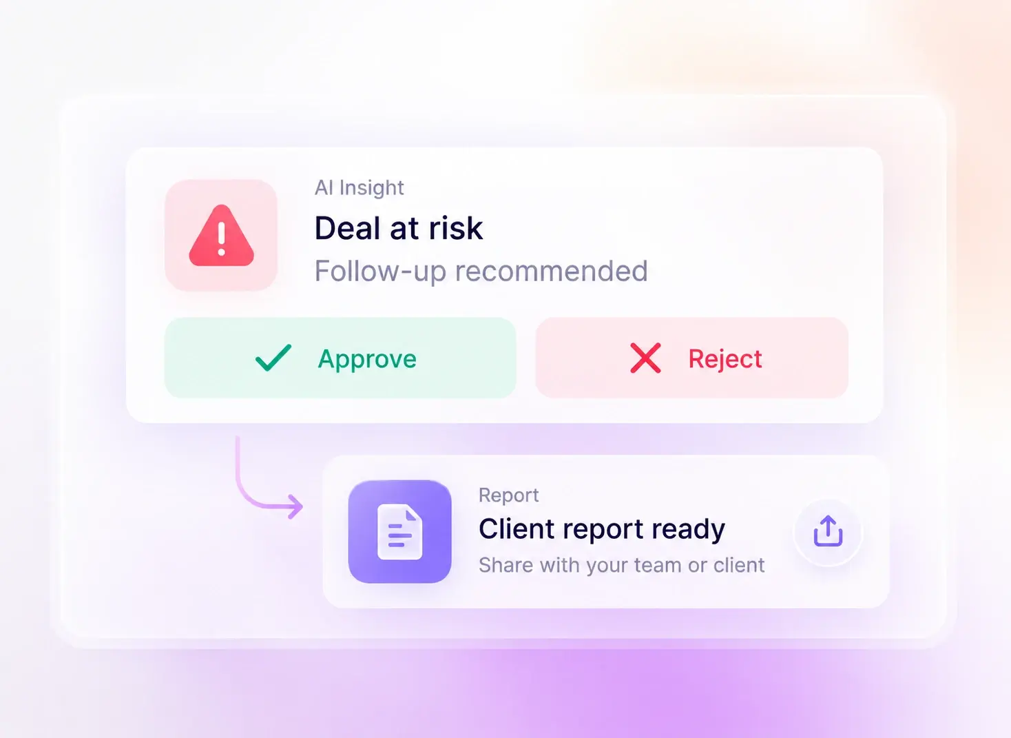 Approve and report